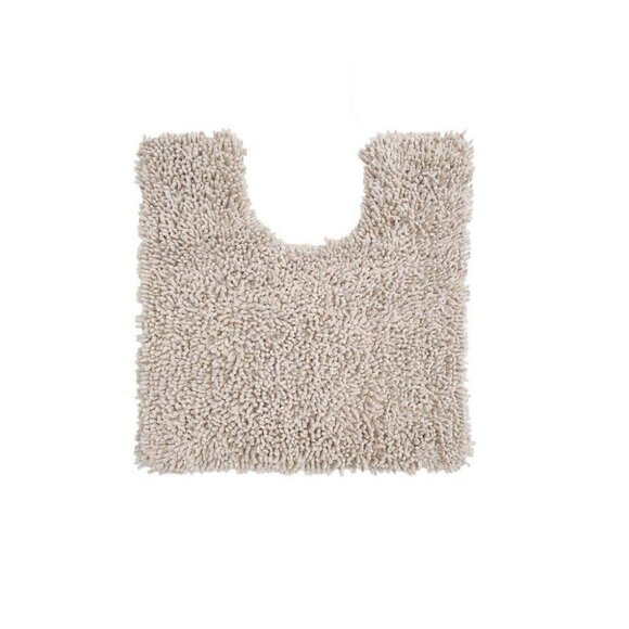 NWT Home Weavers Inc Fantasia Bath Toilet Contour Rug Ivory Off White 20" x 20" - Picture 1 of 4